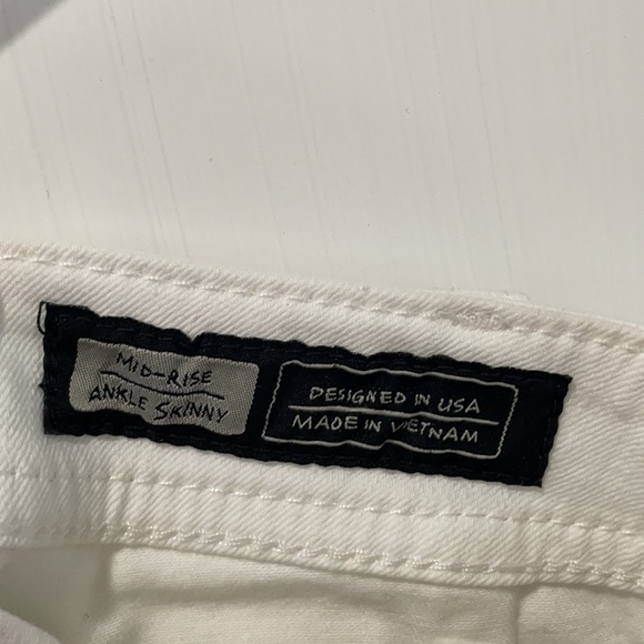 Miss Me White Mid-rise Ankle Skinny Denim Jeans - Picture 6 of 8